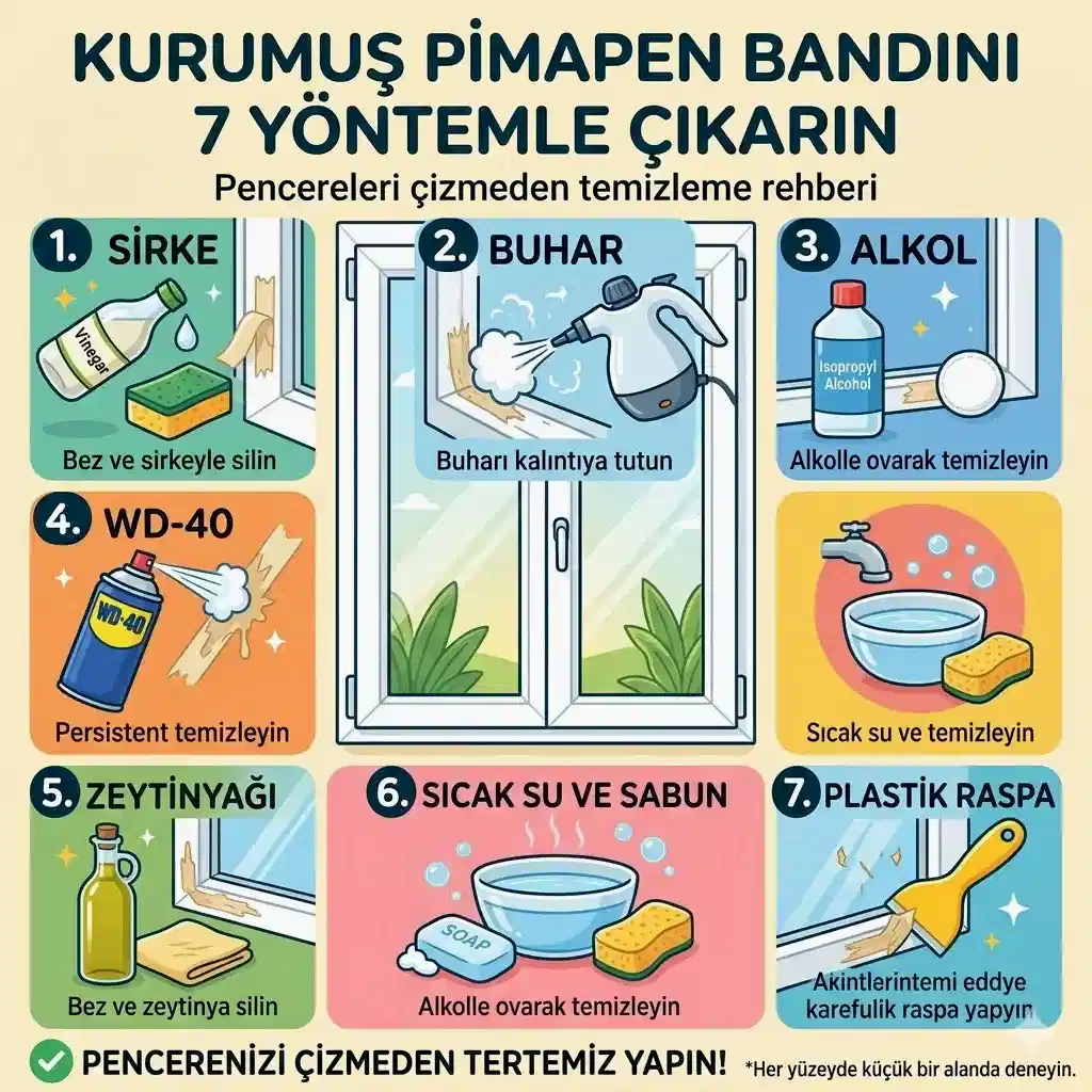 Kurumuş Pimapen Bandını Çıkarmanın 7 Etkili Yolu